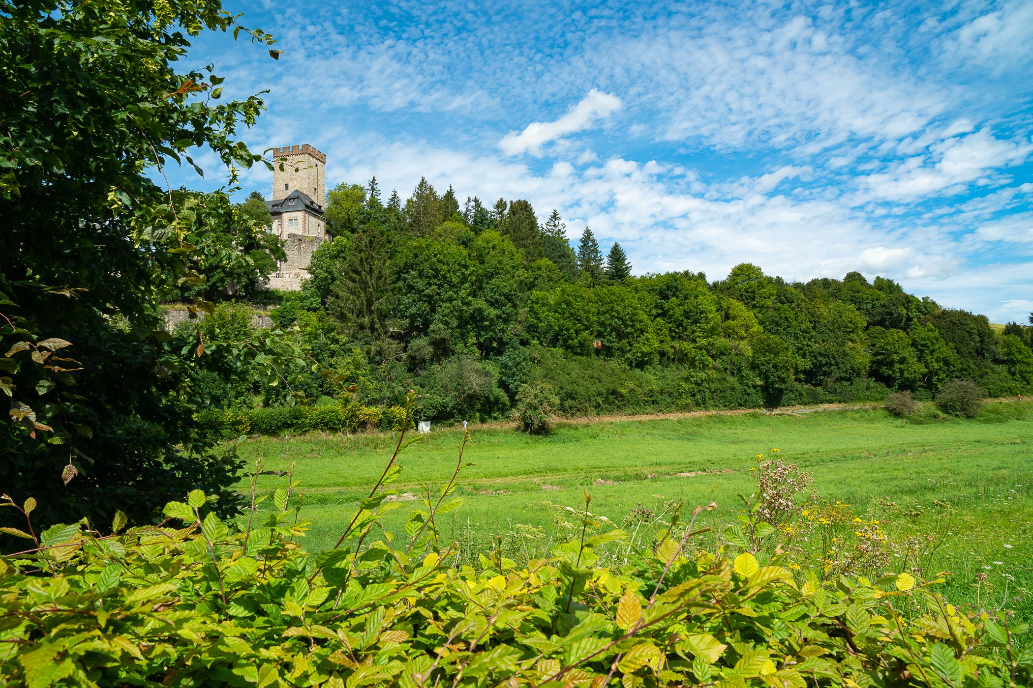 Blick auf die Burg Kerpen