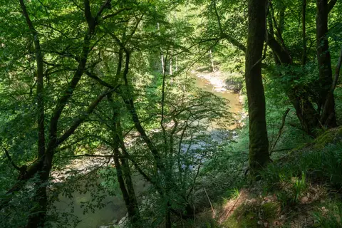 Blick hinunter zur Lieser