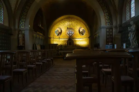 Mosaiken in der Erlöserkapelle in Mirbach