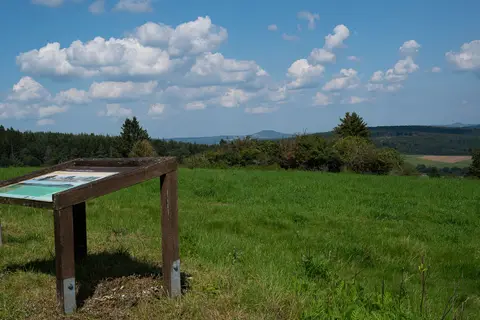 Panoramablick mit Aremberg in der Ferne