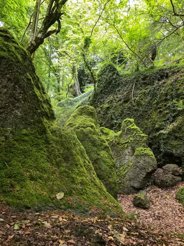Vor der Genovevahöhle